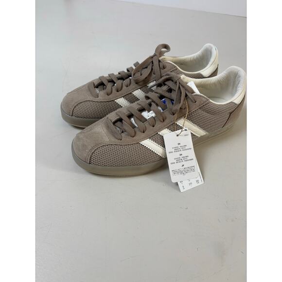 Adidas Originals Gazelle Indoor Pro Men’s 8.5 | Taupe Gray White Retro Sneakers - Picture 3 of 9